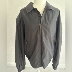 Newport Harbor Black Windbreaker Large